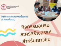 ภาพกิจกรรมโครงการบริการวิชาการแก่สังคม (แสนแสบโมเดล) กิจกรรมอบรมละครสร้างสรรค์สำหรับเยาวชน ณ โรงเรียนวิจิตรวิทยาวันที่ 15 พฤษภาคม 2566