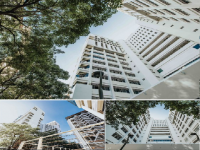 ภาพอาคารคณะศิลปกรรมศาสตร์ หลังการปรับปรุงผนังอาคารและทาสี ตามแผนการปรับปรุง ห้องเรียน ห้องปฏิบัติการ และพื้นที่ ในการทำงานเพื่อการเรียนการสอน