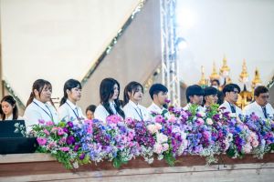 นิสิตสาขาดุริยางคศาสตร์ไทยและเอเชียร่วมงานดนตรีไทยอุดมศึกษา ครั้งที่ ๔๖ "ศรีวิชยคีตา ปัญญาสมวรรษราชภัฏสุราษฎร์ธานี" วันที่ ๒๕ กรกฎาคม ๒๕๖๖ ณ หอประชุมวชิราลงกรณ มหาวิทยาลัยราชภัฏสุราษฎร์ธานี