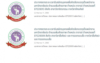 ประชาสัมพันธ์ ข่าวรับสมัครงานของ คณะวิจิตรศิลป์ มหาวิทยาลัยเชียงใหม่ ตำแหน่ง อาจารย์ 2 ตำแหน่ง