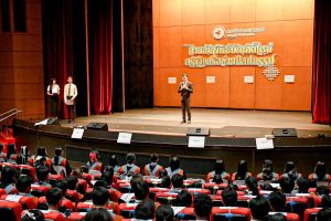 ภาพกิจกรรมการซ้อมพิธีพระราชทานปริญญาบัตร คณะศิลปกรรมศาสตร์ มศว วันที่ 22 ธันวาคม 2566
