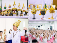 ภาพกิจกรรมโครงการปลูกจิตสำนึกวัฒนธรรมกตัญญุตา : ไหว้ครูและครอบครู จัดโดยสาขาวิชานาฏศิลป์ คณะศิลปกรรมศาสตร์ วันที่ 15 กุมภาพันธ์ 2567