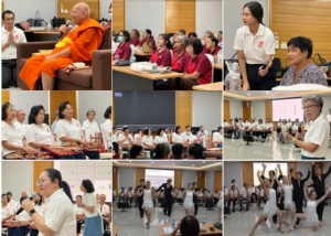 23 มิถุนายน 2568 บุคลากรคณะศิลปกรรมศาสตร์ ดำเนินกิจกรรมแลกเปลี่ยนองค์ความรู้อังกะลุงผู้สูงวัย วงบานชื่น ภายใต้โครงการบริการวิชาการแสนแสบโมเดล ณ ศูนย์ผู้สูงวัยฯ ต.บางปลากด อ.องครักษ์ จ.นครนายก