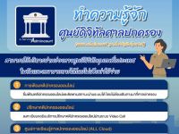 สำนักงานศาลปกครอง ประชาสัมพันธ์ สื่อ คลิป VDO Infographic และ Spot วิทยุ เพื่อให้ประชาชนทราบถึงช่องทางการเข้าถึงการบริการของศาลปกครอง