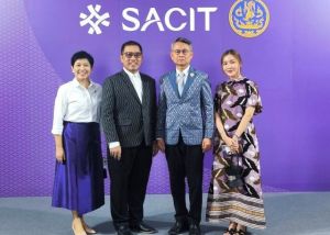 ภาพกิจกรรม : ผู้บริหารและคณาจารย์คณะศิลปกรรมศาสตร์ เข้าร่วมงานวันคล้ายวันสถาปนาครบรอบ 5 ปีของ SACIT วันที่ 14 ก.ค. 68