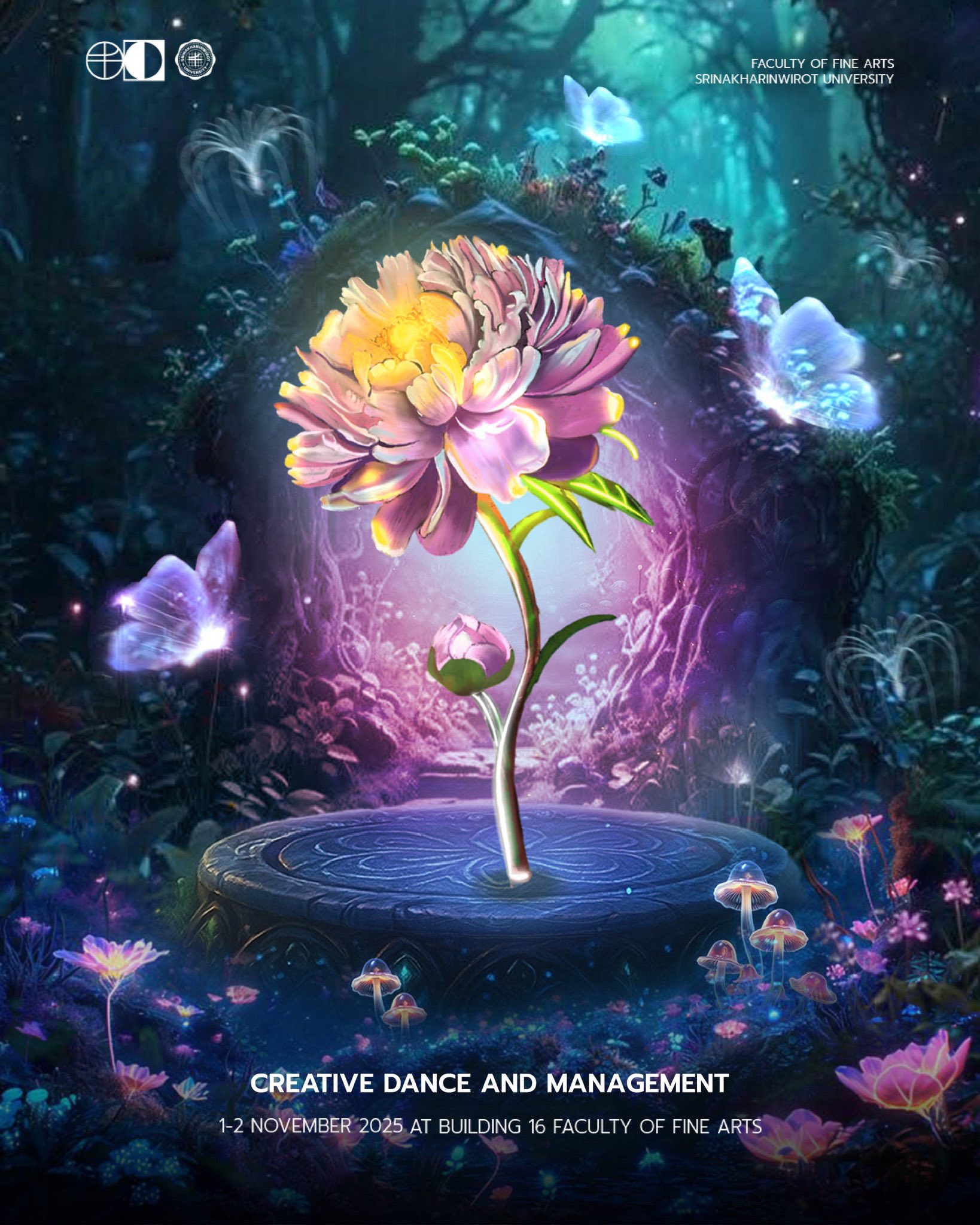 FOFA OPEN HOUSE 2025 คณะศิลปกรรมศาสตร์ เปิดตัวดอกไม้ประจำสาขาวิชา Eywa-s Eden - The Rebirth of Art and Imagination การกำเนิดใหม่แห่งศิลปะ