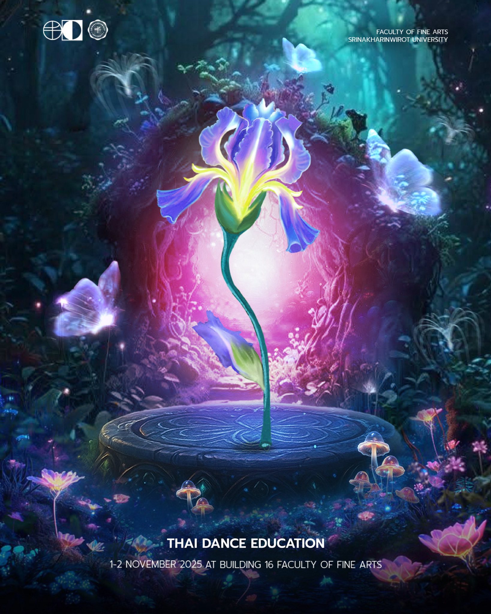 FOFA OPEN HOUSE 2025 คณะศิลปกรรมศาสตร์ เปิดตัวดอกไม้ประจำสาขาวิชา Eywa-s Eden - The Rebirth of Art and Imagination การกำเนิดใหม่แห่งศิลปะ