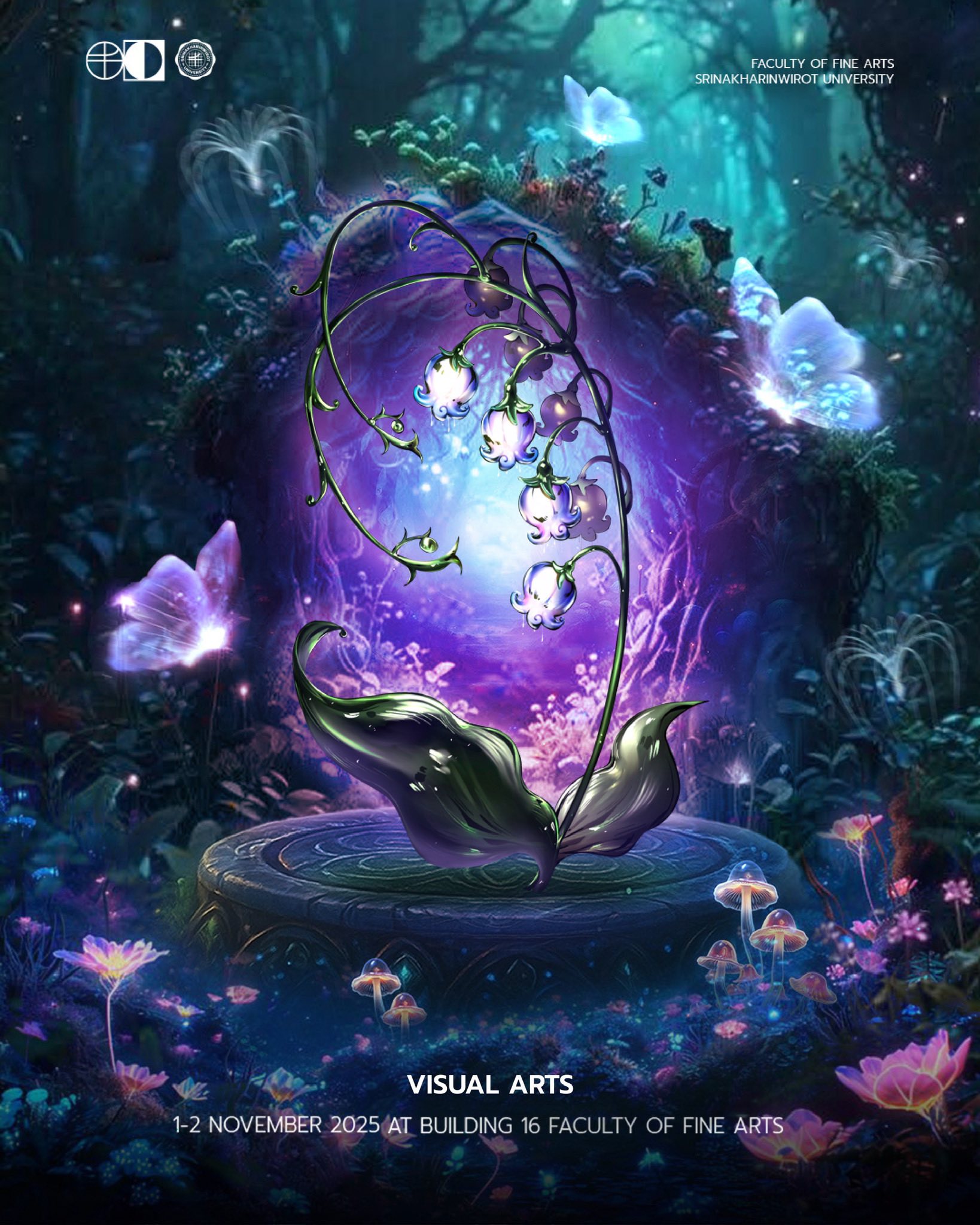 FOFA OPEN HOUSE 2025 คณะศิลปกรรมศาสตร์ เปิดตัวดอกไม้ประจำสาขาวิชา Eywa-s Eden - The Rebirth of Art and Imagination การกำเนิดใหม่แห่งศิลปะ