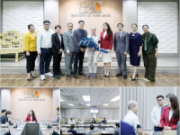 ภาพกิจกรรม การต้อนรับ Visiting Professor Dr.Michael Kho Lim จากมหาวิทยาลัยกลาสโกว์ สหราชอาณาจักร โดยเป็นอาคันตุกะของภาควิชานวัตกรรมการจัดการศิลปวัฒนธรรม เมื่อวันที่ 1 ต.ค.68 ณ ห้องประชุม ศ.ดร.วิรุณ ตั้งเจริญ คณะศิลปกรรมศาสตร์ มศว