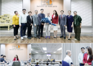ภาพกิจกรรม การต้อนรับ Visiting Professor Dr.Michael Kho Lim จากมหาวิทยาลัยกลาสโกว์ สหราชอาณาจักร โดยเป็นอาคันตุกะของภาควิชานวัตกรรมการจัดการศิลปวัฒนธรรม เมื่อวันที่ 1 ต.ค.68 ณ ห้องประชุม ศ.ดร.วิรุณ ตั้งเจริญ คณะศิลปกรรมศาสตร์ มศว