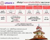 แจ้งปรับปรุงกำหนดการคัดเลือกเข้าเป็นนิสิตระดับปริญญาตรี SWU TCAS 69 Portfolio วันที่ 11 พ.ย. - 8 ม.ค 69 ระบบปิดเวลา 15.00 น.