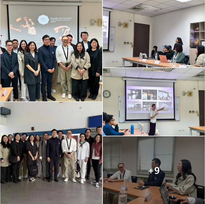 ภาพกิจกรรม : คณบดีและคณาจารย์ภาควิชาศิลปะการแสดง คณะศิลปกรรมศาสตร์ มศว เข้าศึกษาดูงานและเจรจาความร่วมมือ กับ Taipei National University of Art (TNUA) เมื่อวันที่ 26-27 พ.ย. 68 ณ Taiwan 