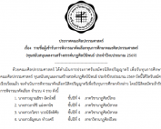 ประกาศ เรื่อง รายชื่อผู้เข้ารับการพิจารณาคัดเลือกทุนการศึกษาคณะศิลปกรรมศาสตร์ (ทุนสนับสนุนผลงานสร้างสรรค์นาฏศิลป์นิพนธ์ ประจำปีงบประมาณ 2569)
