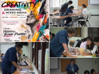 ภาพกิจกรรม : Creativity Drawing & Mixed Media Workshop โดย Professor Frédéric Bonin-Pissarro จากอเมริกา วันที่ 18-22 พ.ค. 69 ณ คณะศิลปกรรมศาสตร์ มศว